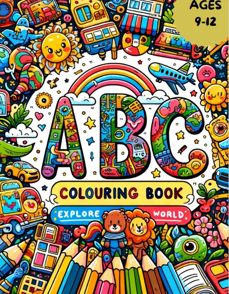 Explore World ABC Colouring Book